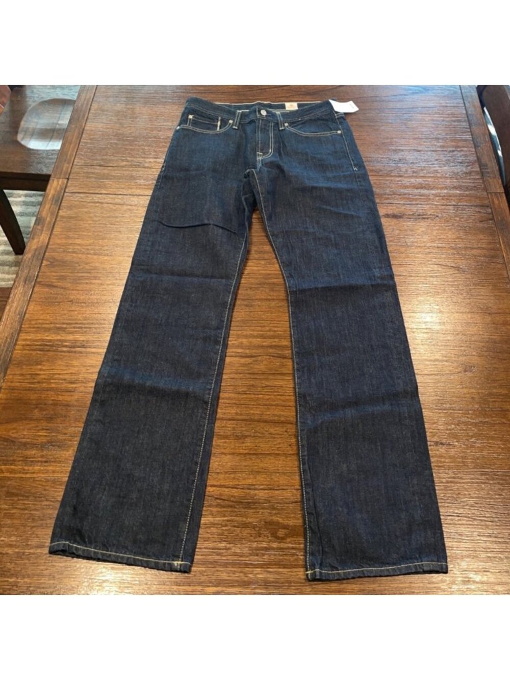 AG Straight Leg Jean Mens 32x34 Indigo Wash Minimalist Casual Denim Stretch